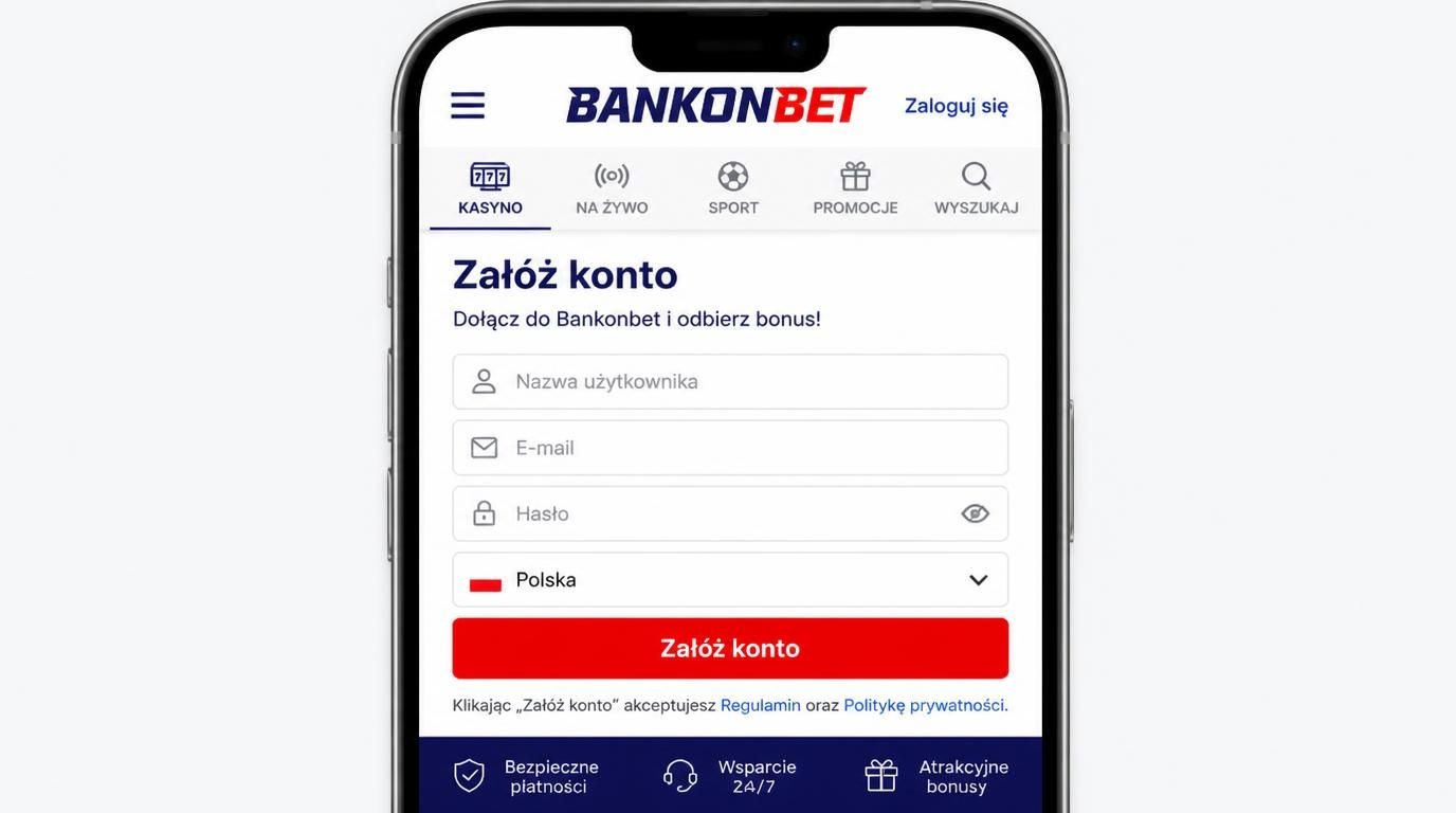 Widok eleganckiego formularza rejestracji z akcentami VIP